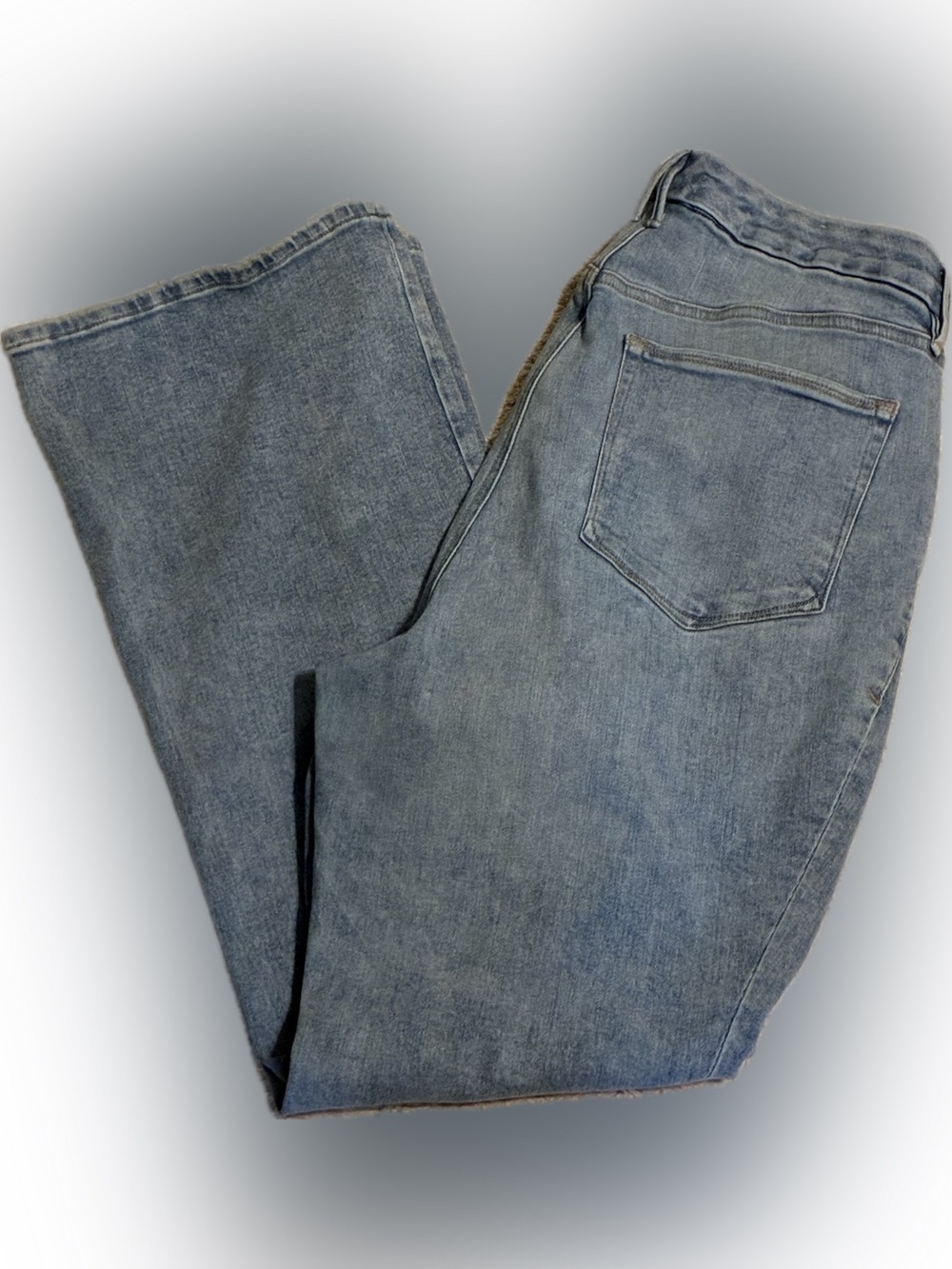 Good American Good Legs Boot Cut Jeans in Light Blue Denim sz26